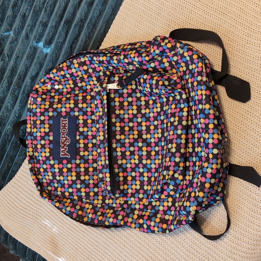 Jansport Colorful Polka Dot Backpack